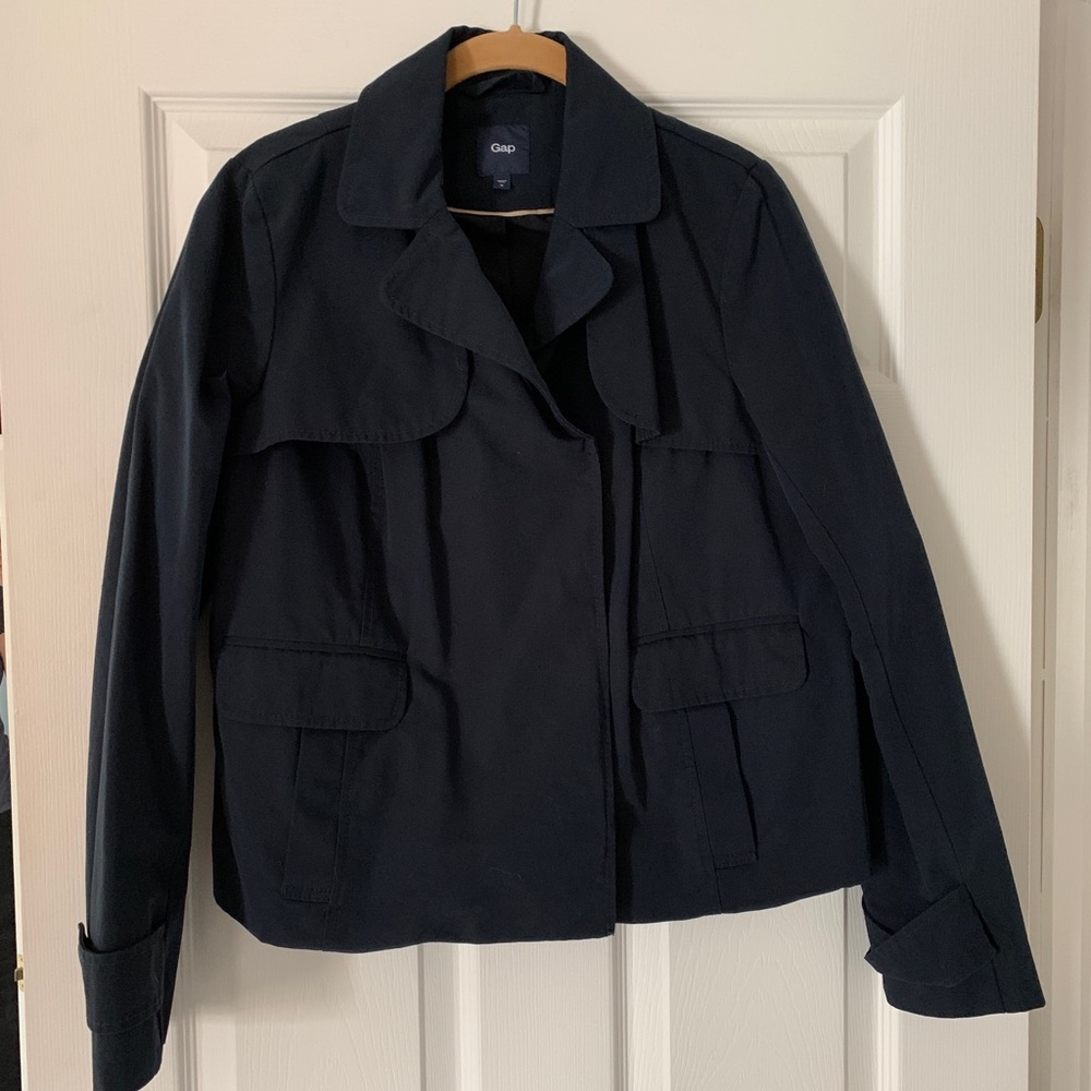Navy GAP Moto Jacket